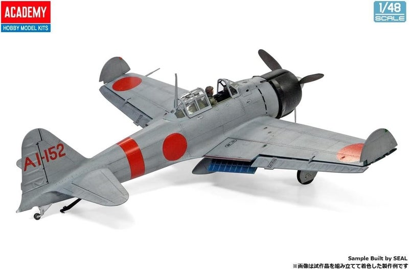 Academy 12352 1/48 Japanese Navy Zero Ship Fighter Airplane Type 21 Midway Battle Plastic Model - Image 3